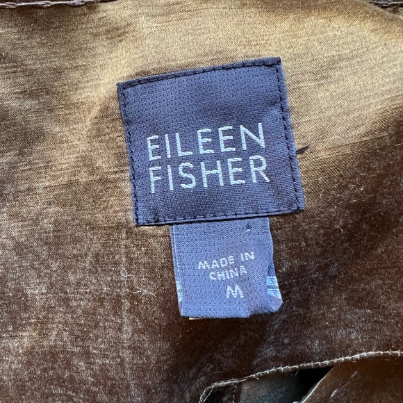 Eileen Fisher Linen And Silk Dress with‎ Pockets- Medium - Picture 8 of 9